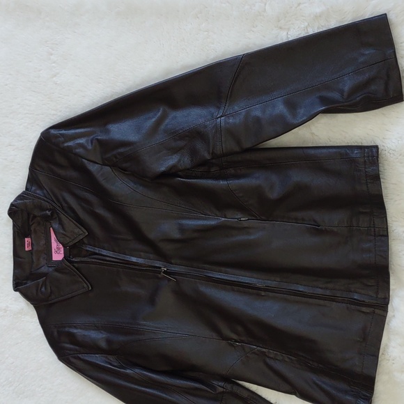 EXCELLED COLLECTION LEATHER JACKET. - Picture 5 of 17
